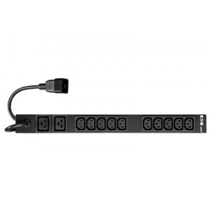 Eaton ePDU: Basic IEC - 1U - 16A - In: C20 - Out: C13,10: C19,2
