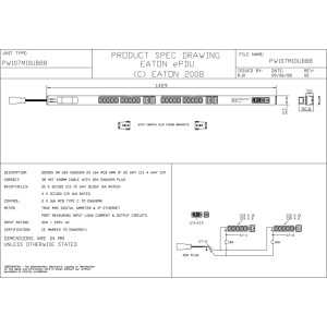 ПДУ Eaton ePDU: Monitored IEC - 0U - 32A - In: IEC309 32A - Out: C13, 20: C19, 4
