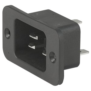 Разъем гнездовой IEC 60320 C20 16 A, винтовой монтаж на корпус