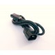 Кабель питания C13/C14, 250 В, 10 А, 0.5 м, 3 х 1.0 кв. мм