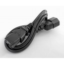 Кабель питания C13/C14, 250 В, 10 А, 0.5 м, 3 х 1.0 кв. мм