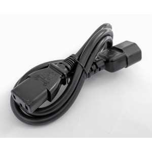 Кабель питания C13/C14, 250 В, 10 А, 1 м, 3 х 1.0 кв. мм