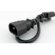 КАБЕЛЬ ПИТАНИЯ C13/C14, 250 В, 10 А, 0.5 М, 3 Х 1.0 КВ. ММ