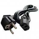 Кабель питания Schuko/С13, 1.8М, 3Х1.0ММ