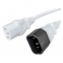 КАБЕЛЬ ПИТАНИЯ C13/C14,  1 М, БЕЛЫЙ