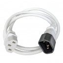 Кабель питания С13/С14, 1.8м, БЕЛЫЙ