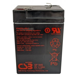 Аккумуляторная батарея CSB GP 645 (6V-4,5Ah)